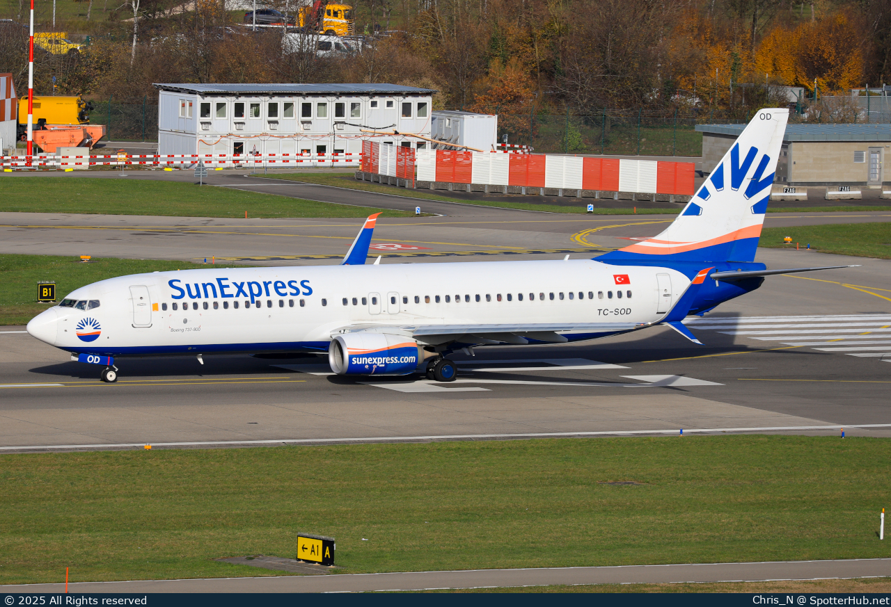 Photo of TC-SOD - Boeing 737-8HC operated by SunExpress