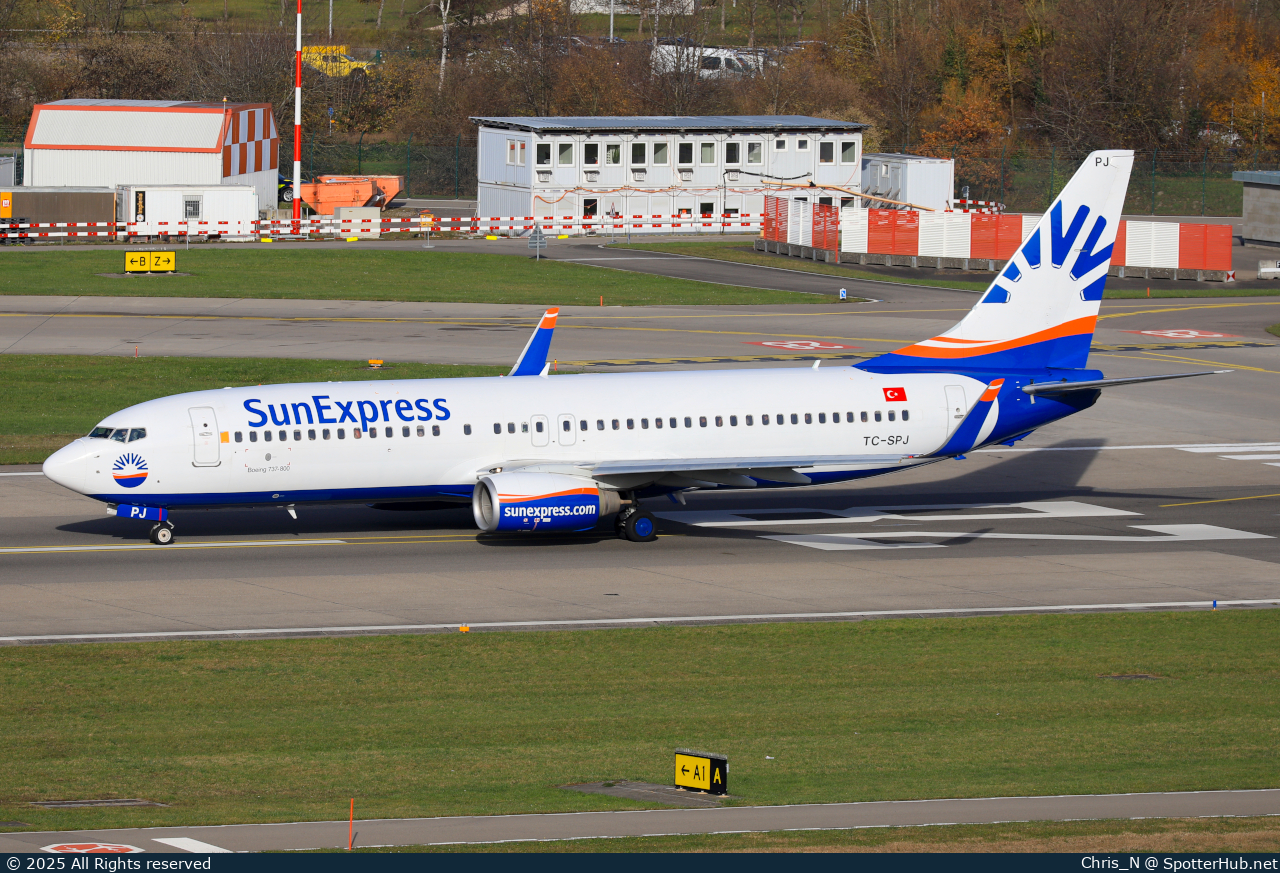 Photo of TC-SPJ - Boeing 737-82R operated by SunExpress