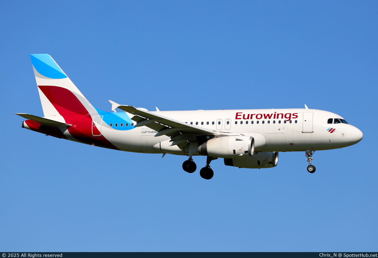 Photo of 9H-EXY - Airbus A319-132 operated by Eurowings Europe Malta
