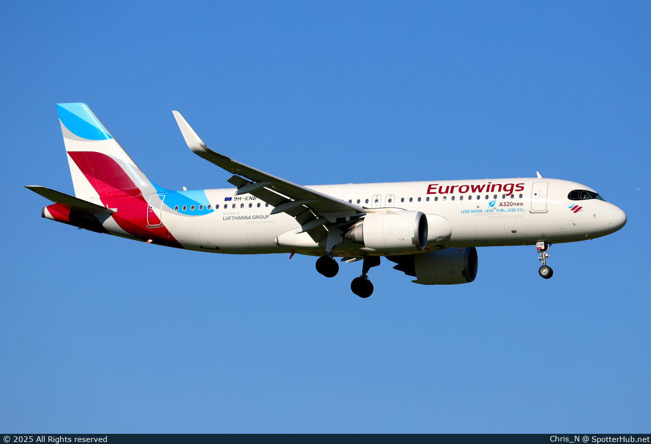 Photo of 9H-ENB - Airbus A320-251N operated by Eurowings Europe Malta