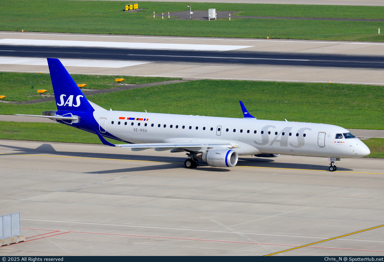 Photo of SE-RSU - Embraer ERJ-195LR operated by SAS Link