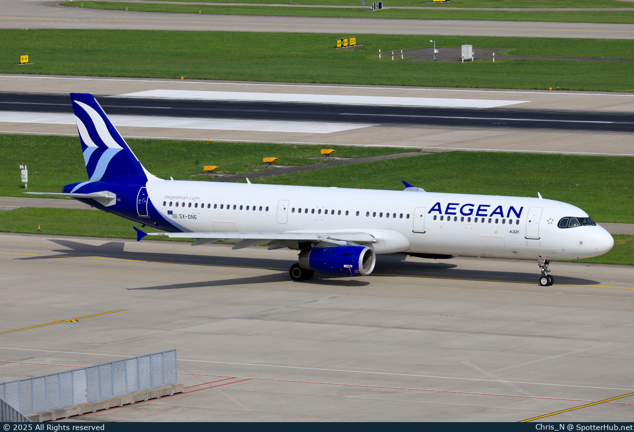 Photo of SX-DNG - Airbus A321-231 operated by Aegean Airlines