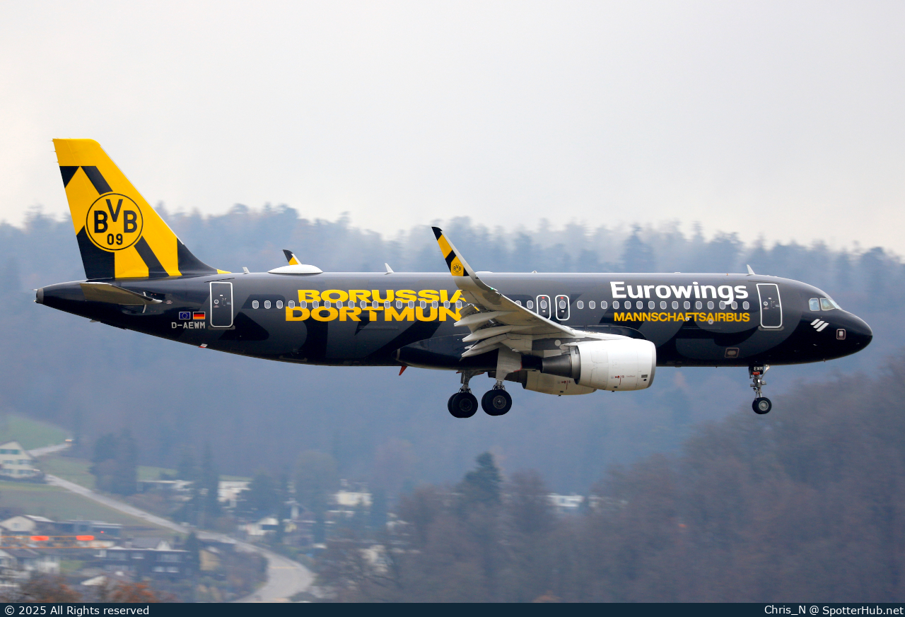Photo of D-AEWM - Airbus A320-214 operated by Eurowings