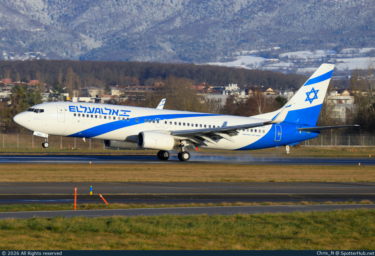 Photo of 4X-EKI - Boeing 737-86N operated by El Al Israel Airlines