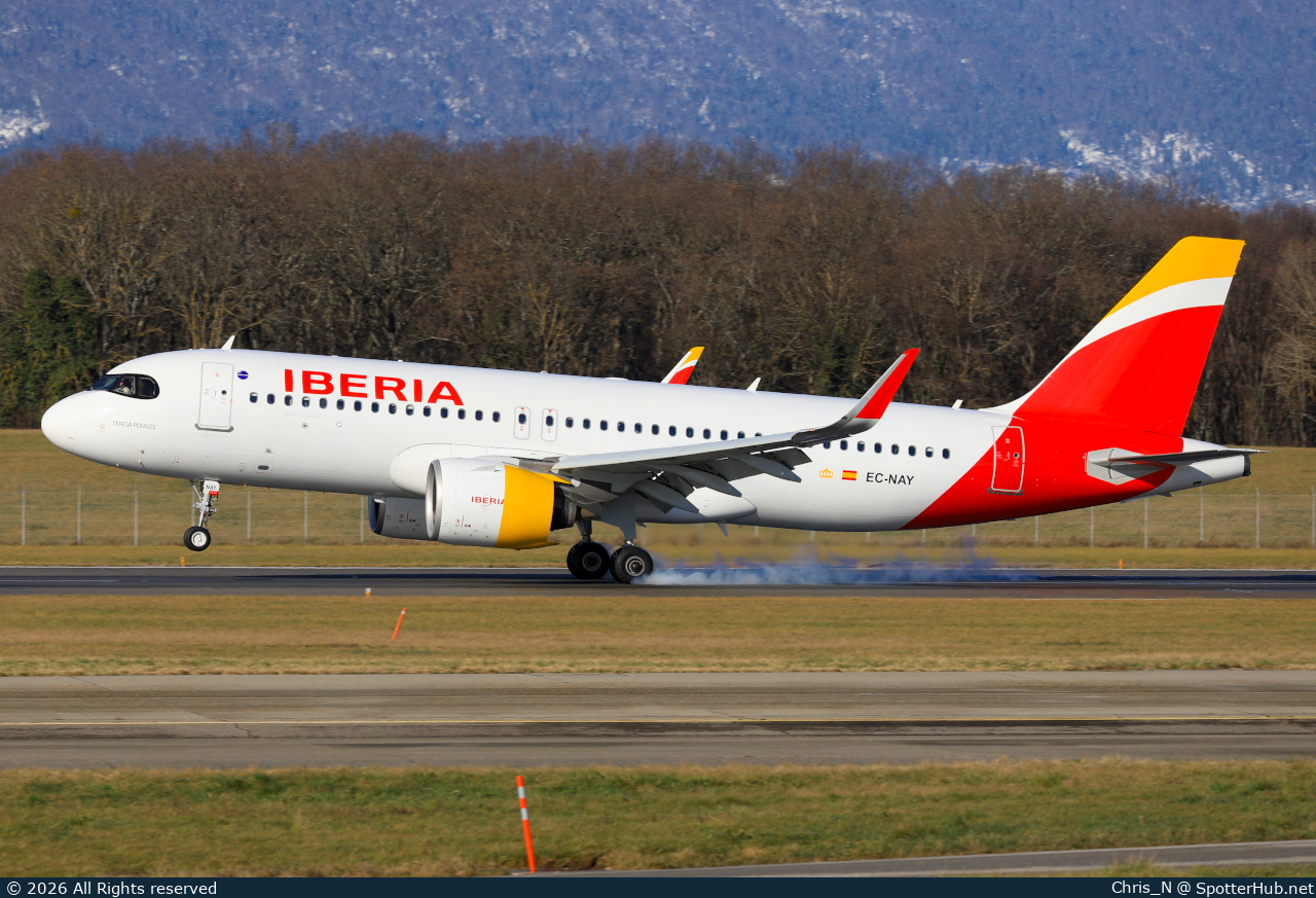 Photo of EC-NAY - Airbus A320-271N operated by Iberia