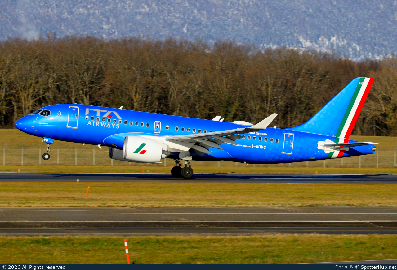 Photo of I-ADVG - Airbus A220-100 operated by ITA Airways