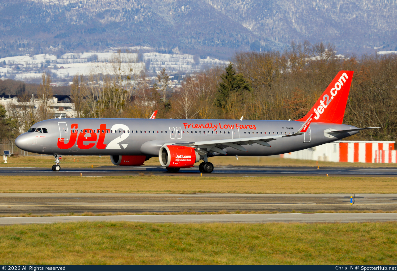 Photo of G-SUNM - Airbus A321-251NX operated by Jet2