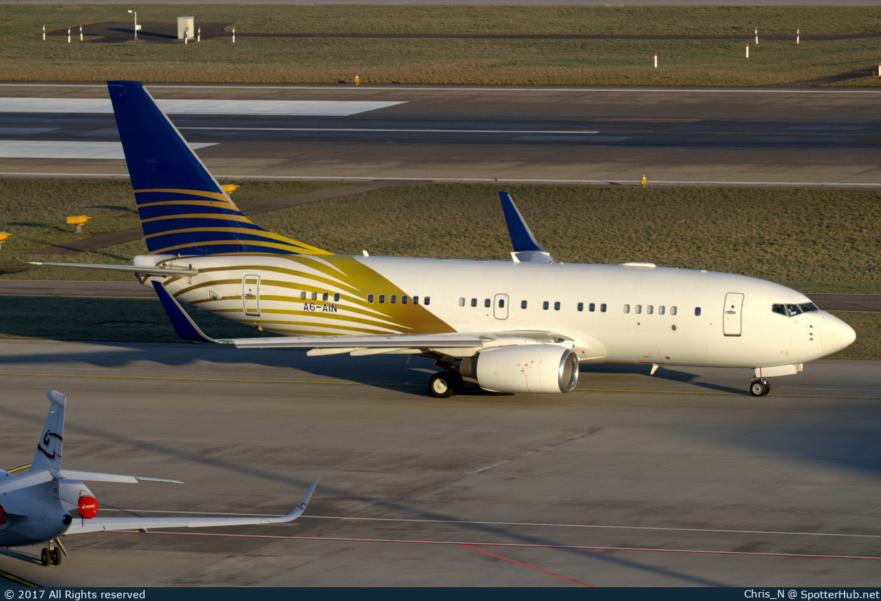 Photo of A6-AIN - Boeing 737-7Z5(BBJ) operated by Royal Jet
