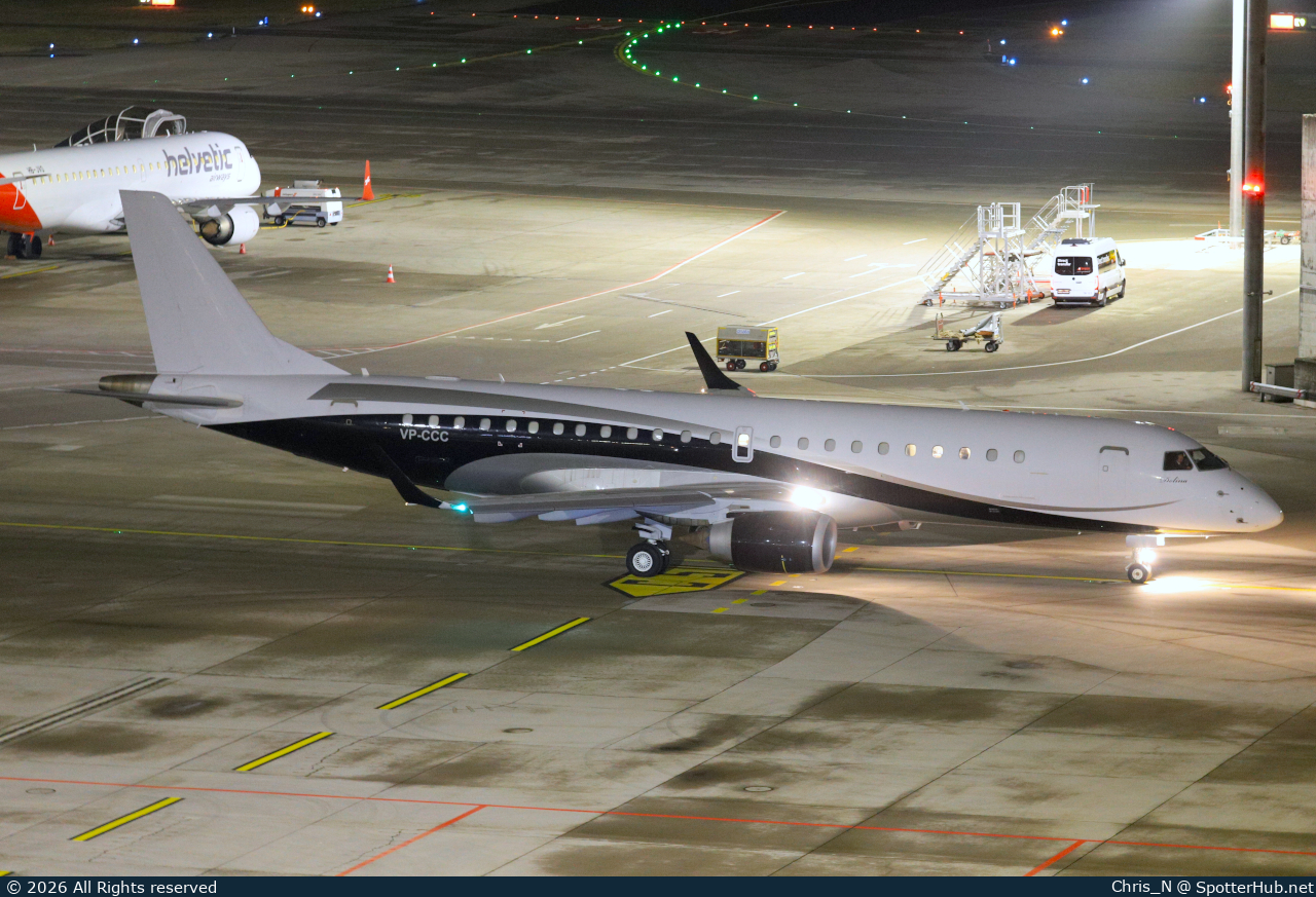 Photo of VP-CCC - Embraer Lineage 1000 operated by Arab Wings Company