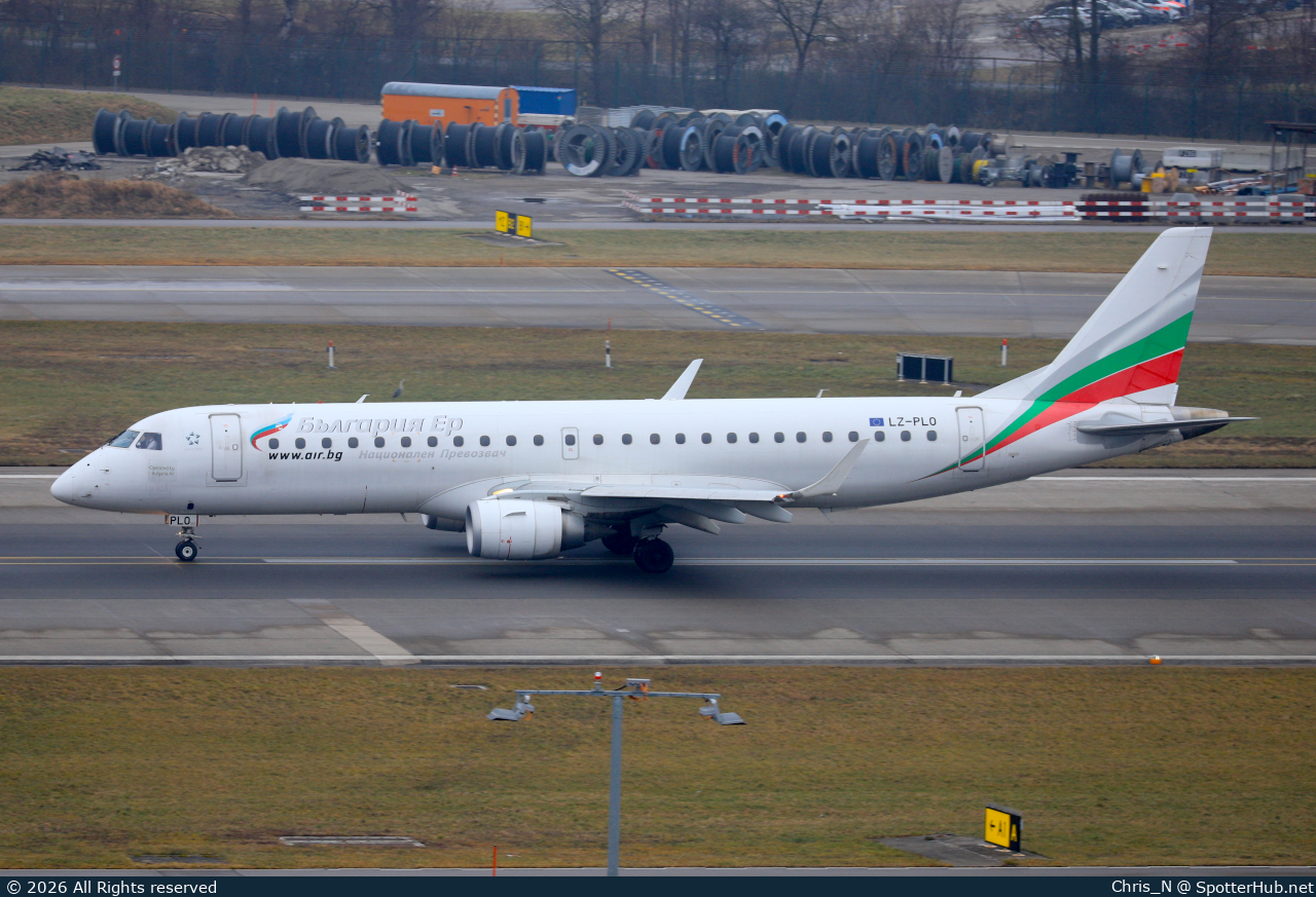 Photo of LZ-PLO - Embraer ERJ-190AR operated by Bulgaria Air