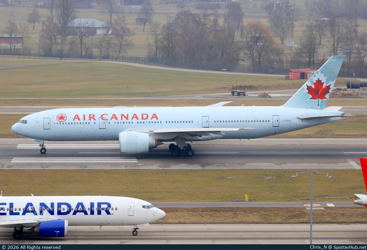 Photo of C-FIVK - Boeing 777-233(LR) operated by Air Canada