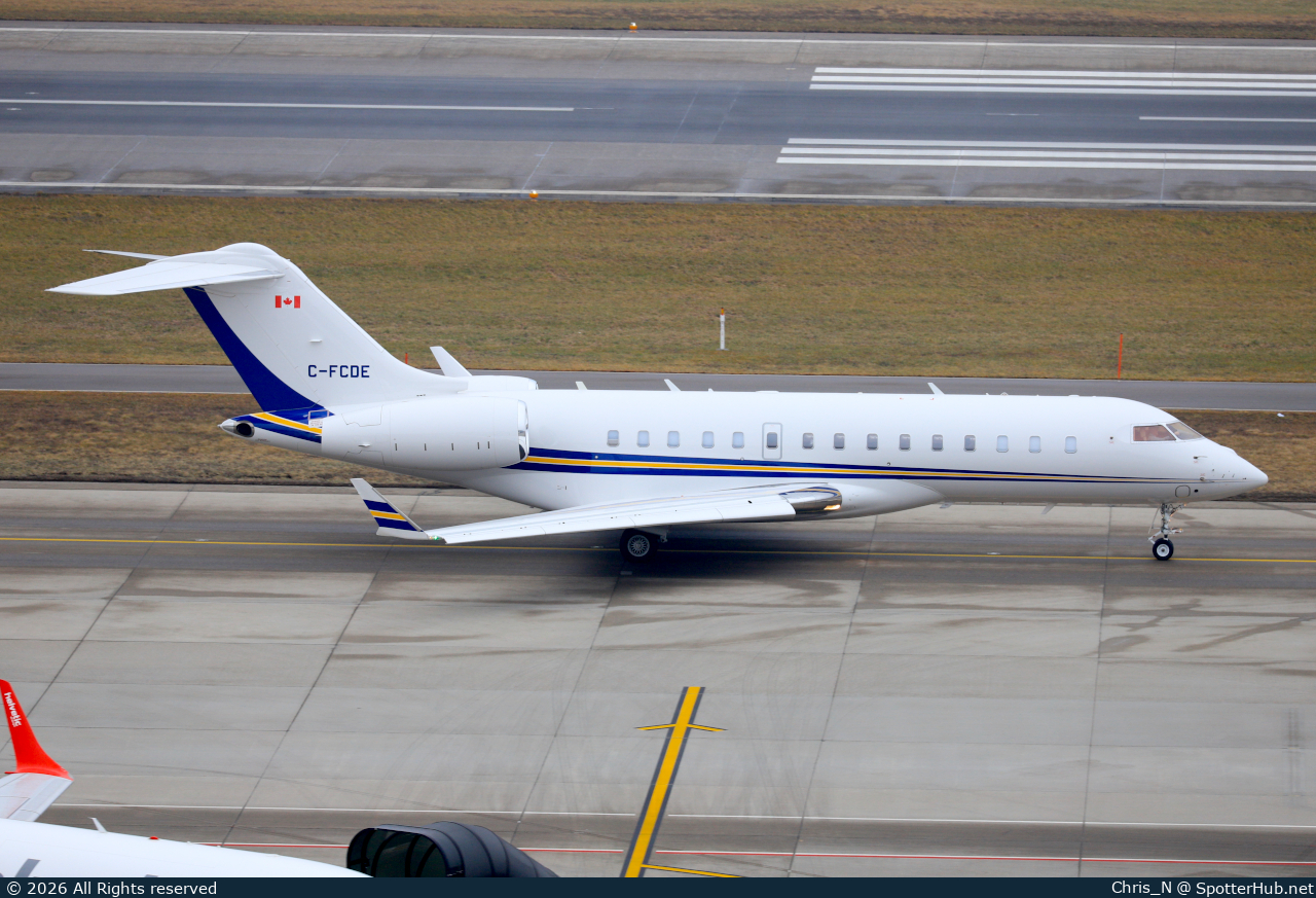 Photo of C-FCDE - Bombardier Global 6500 operated by Skyservice Business Aviation
