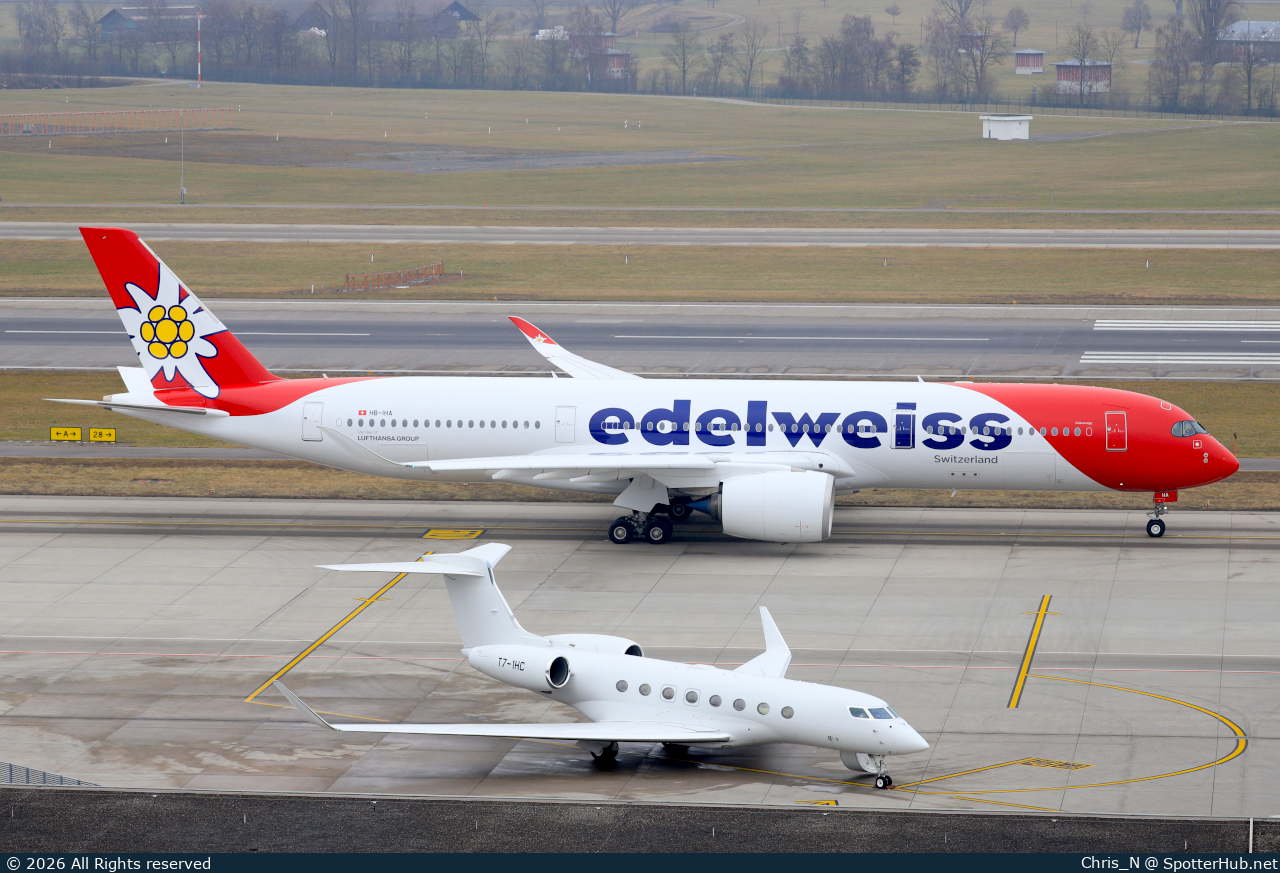 Photo of HB-IHA - Airbus A350-941 operated by Edelweiss Air