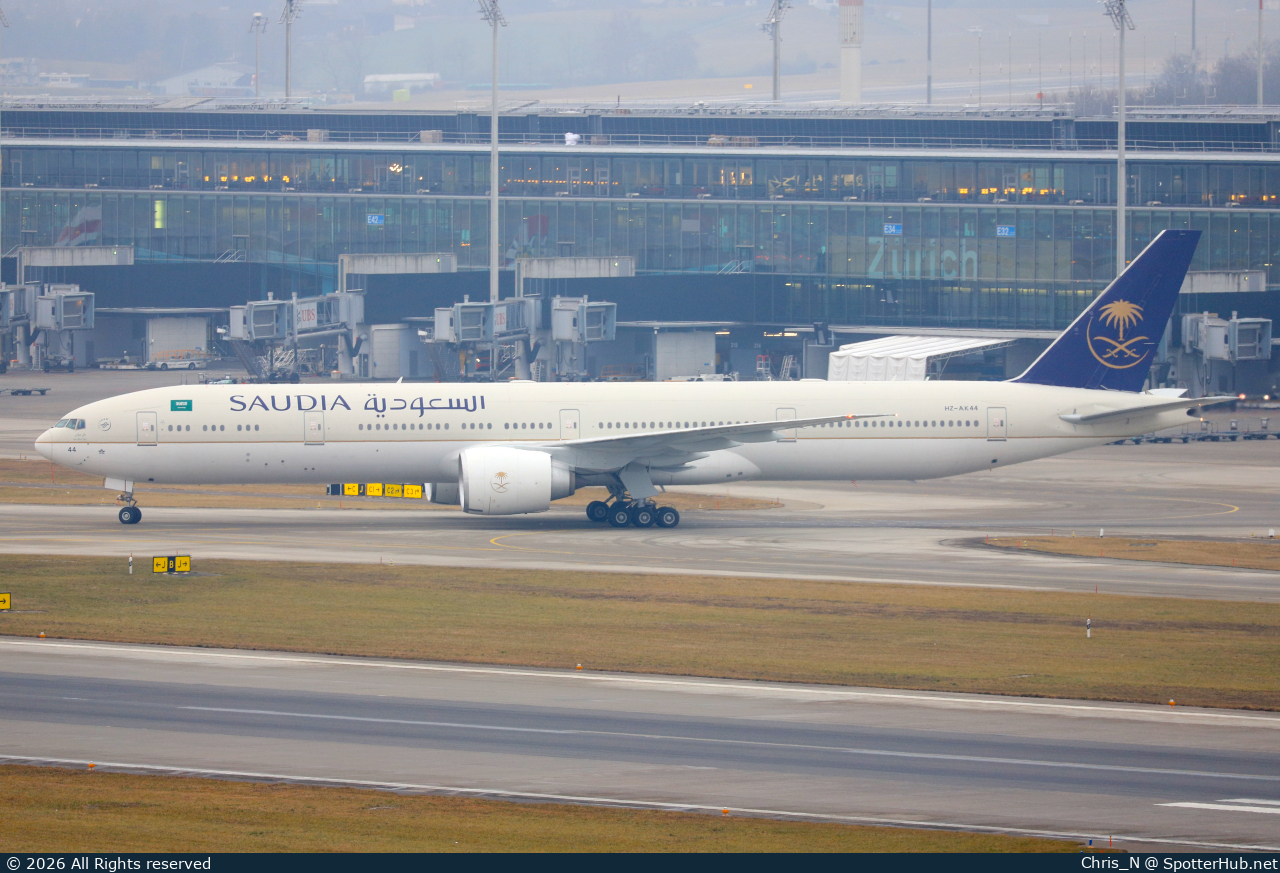 Photo of HZ-AK44 - Boeing 777-368(ER) operated by Saudi Royal Flight