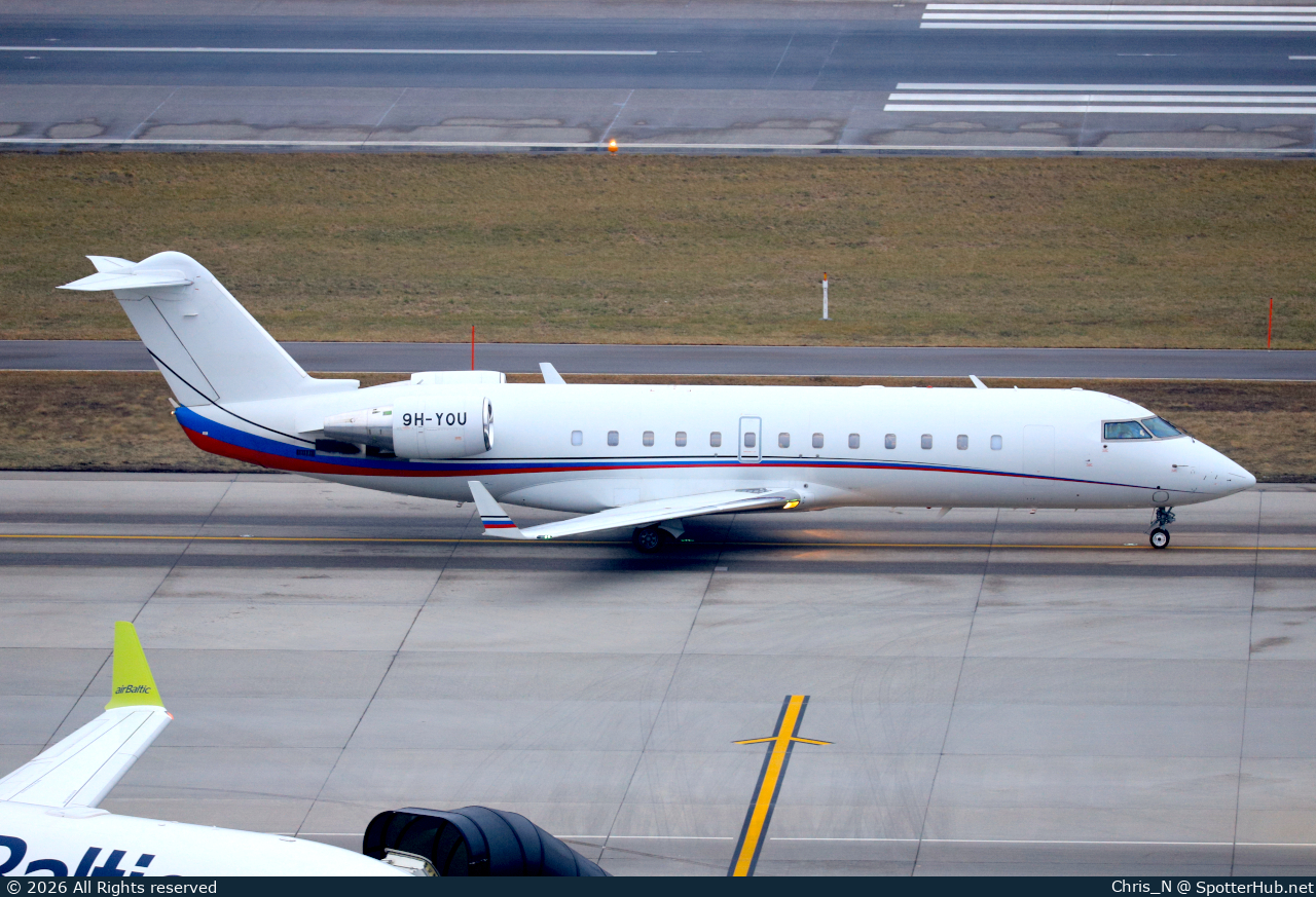Photo of 9H-YOU - Bombardier Challenger 850 operated by AirX Charter