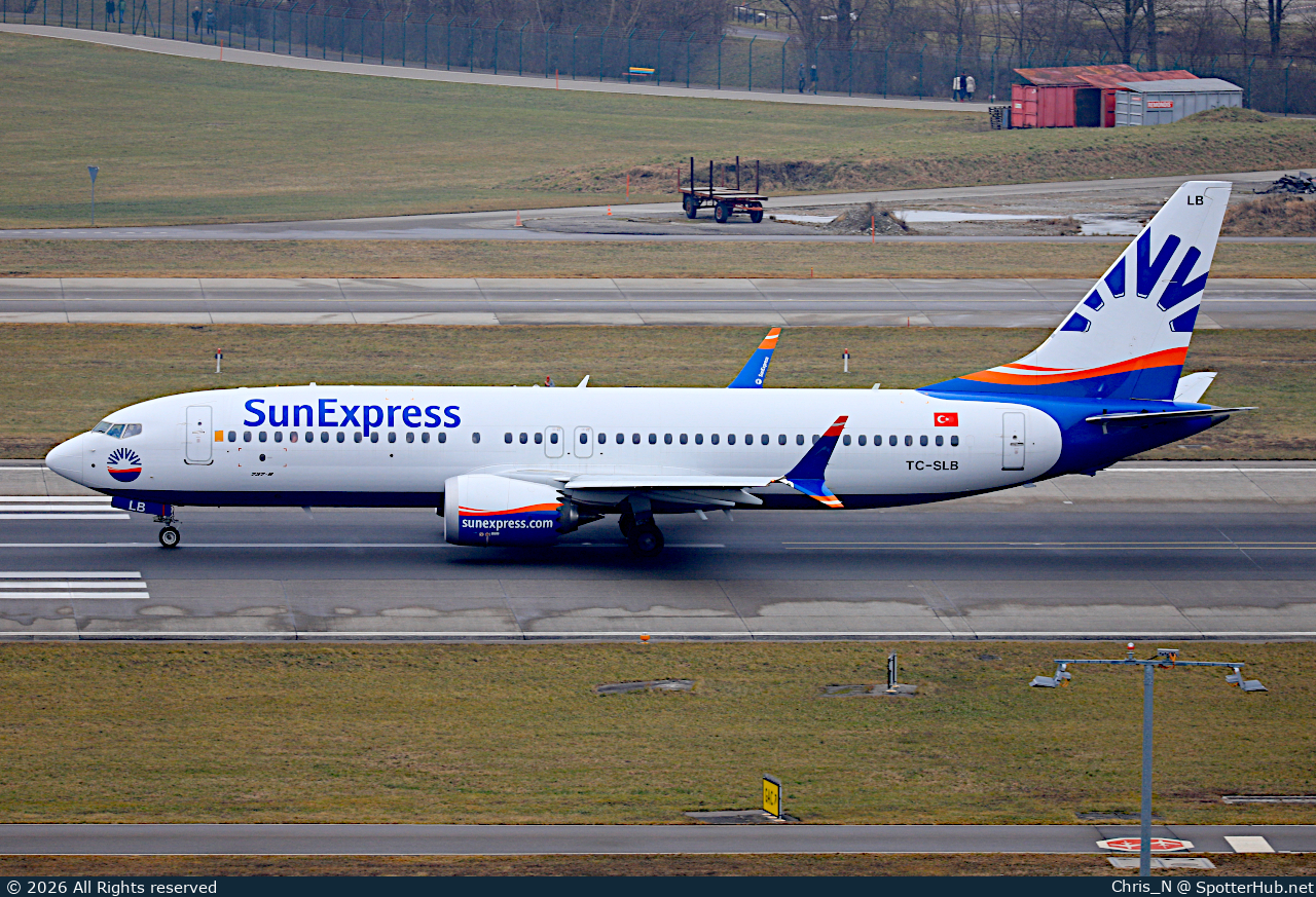 Photo of TC-SLB - Boeing 737 MAX 8 operated by SunExpress