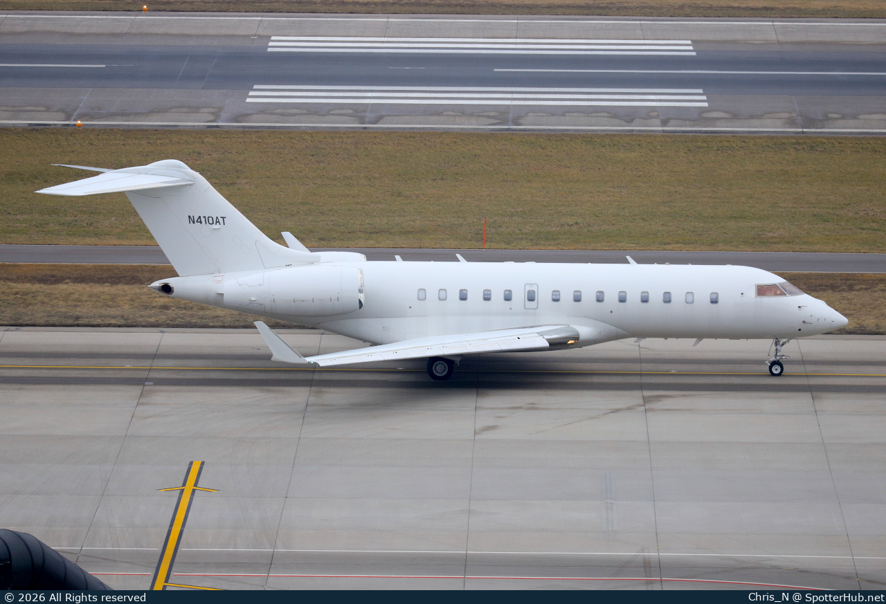 Photo of N410AT - Bombardier Global 5000 operated by Private