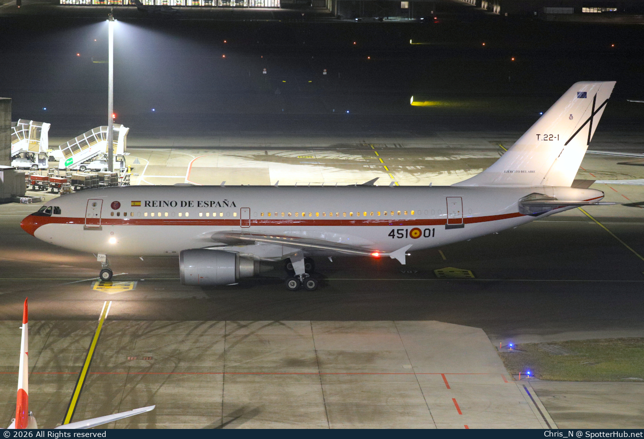 Photo of T.22-1 - Airbus A310-304 operated by Spanish Air Force