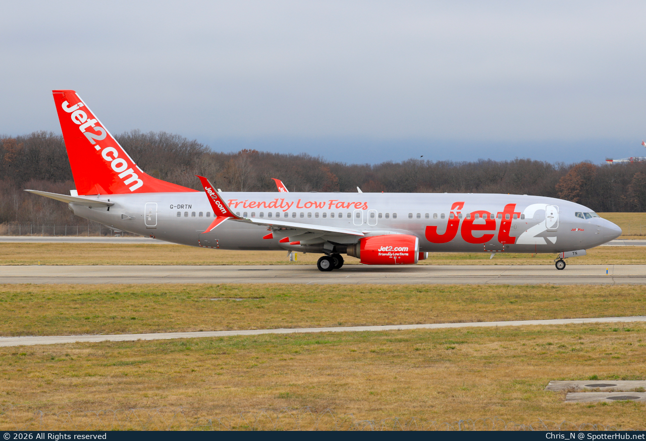 Photo of G-DRTN - Boeing 737-86N operated by Jet2