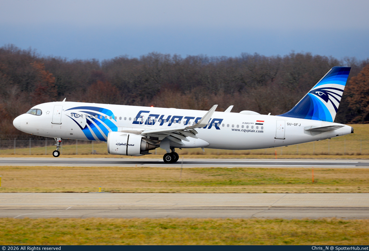 Photo of SU-GFJ - Airbus A320-251N operated by Egyptair