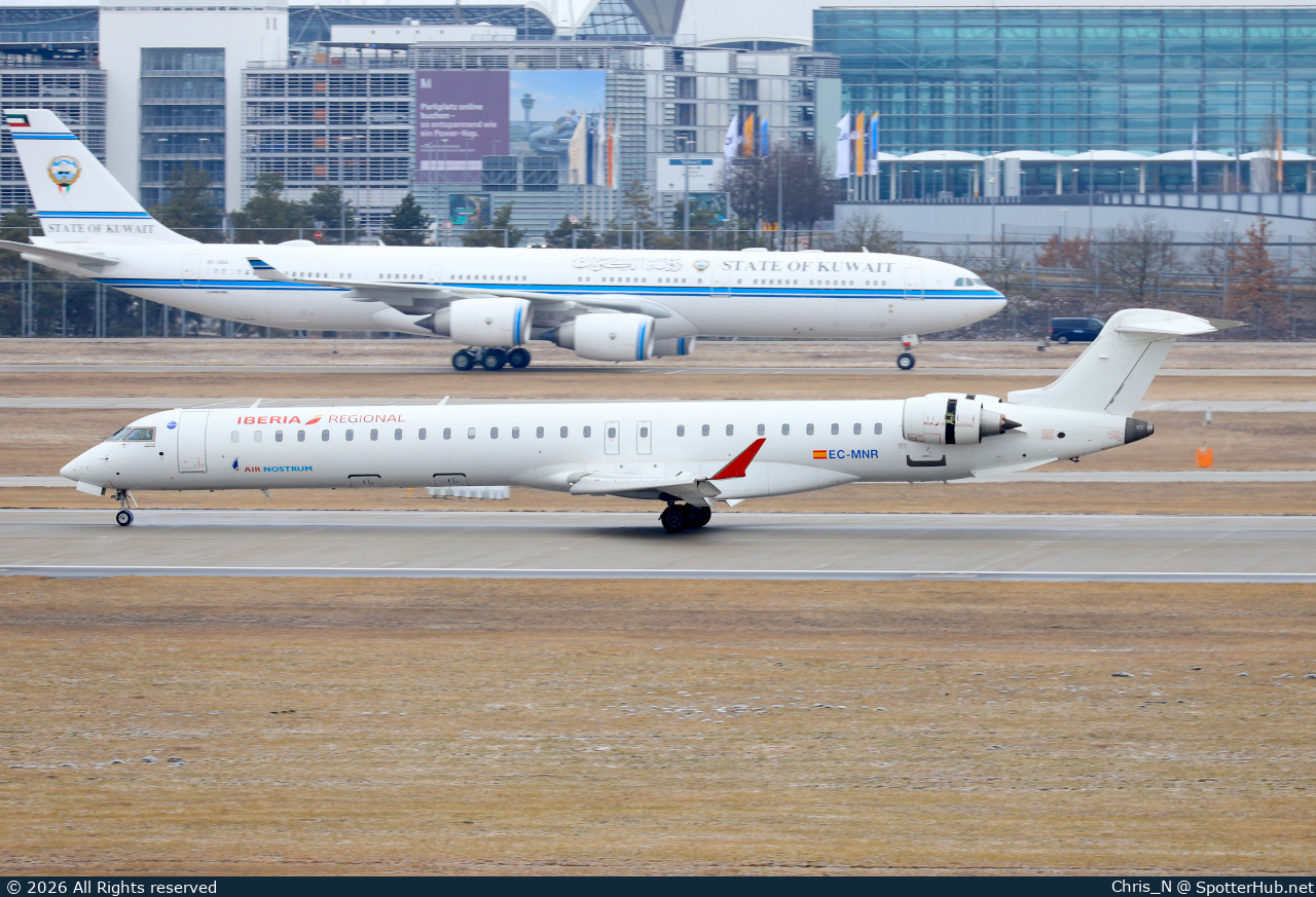 Photo of EC-MNR - Bombardier CRJ-1000 operated by Iberia Regional (opb Air Nostrum)
