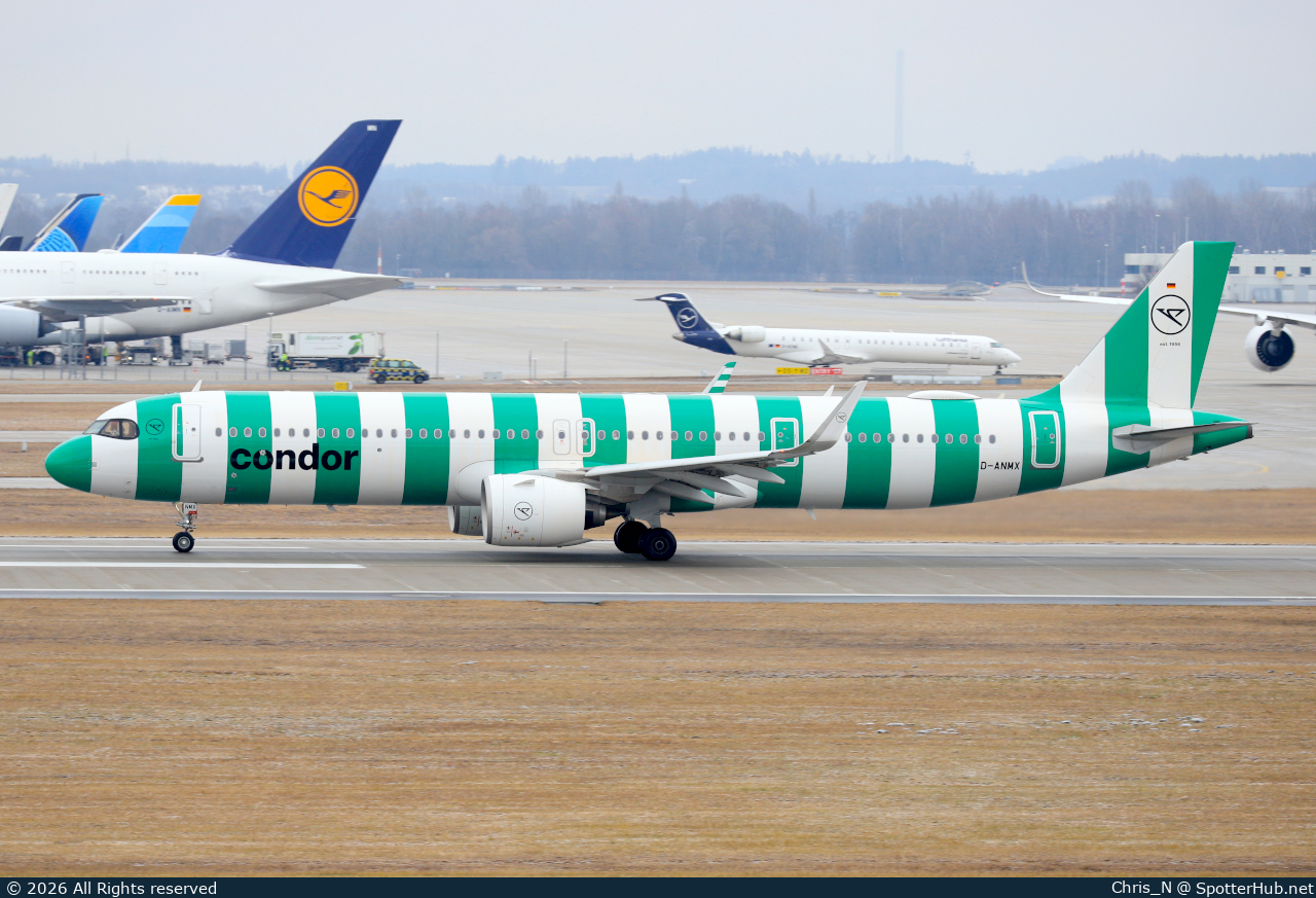 Photo of D-ANMX - Airbus A321-271NX operated by Condor