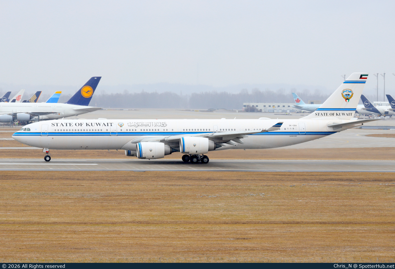 Photo of 9K-GBA - Airbus A340-541 operated by Government of Kuwait