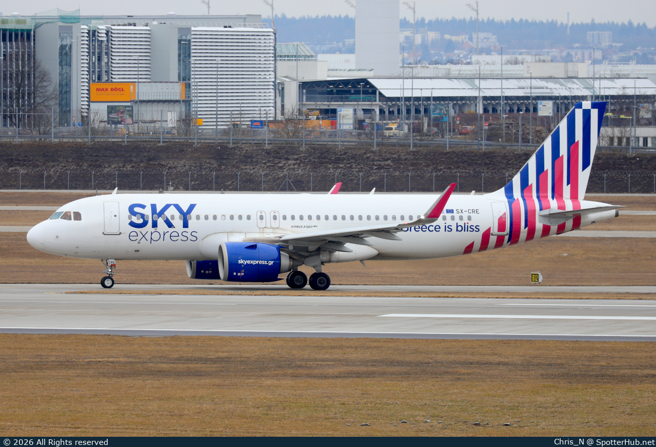 Photo of SX-CRE - Airbus A320-251N operated by Sky Express