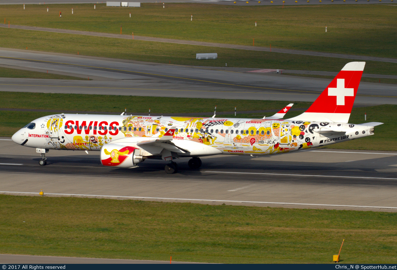 Photo of HB-JCA - Airbus A220-300 operated by Swiss International Air Lines