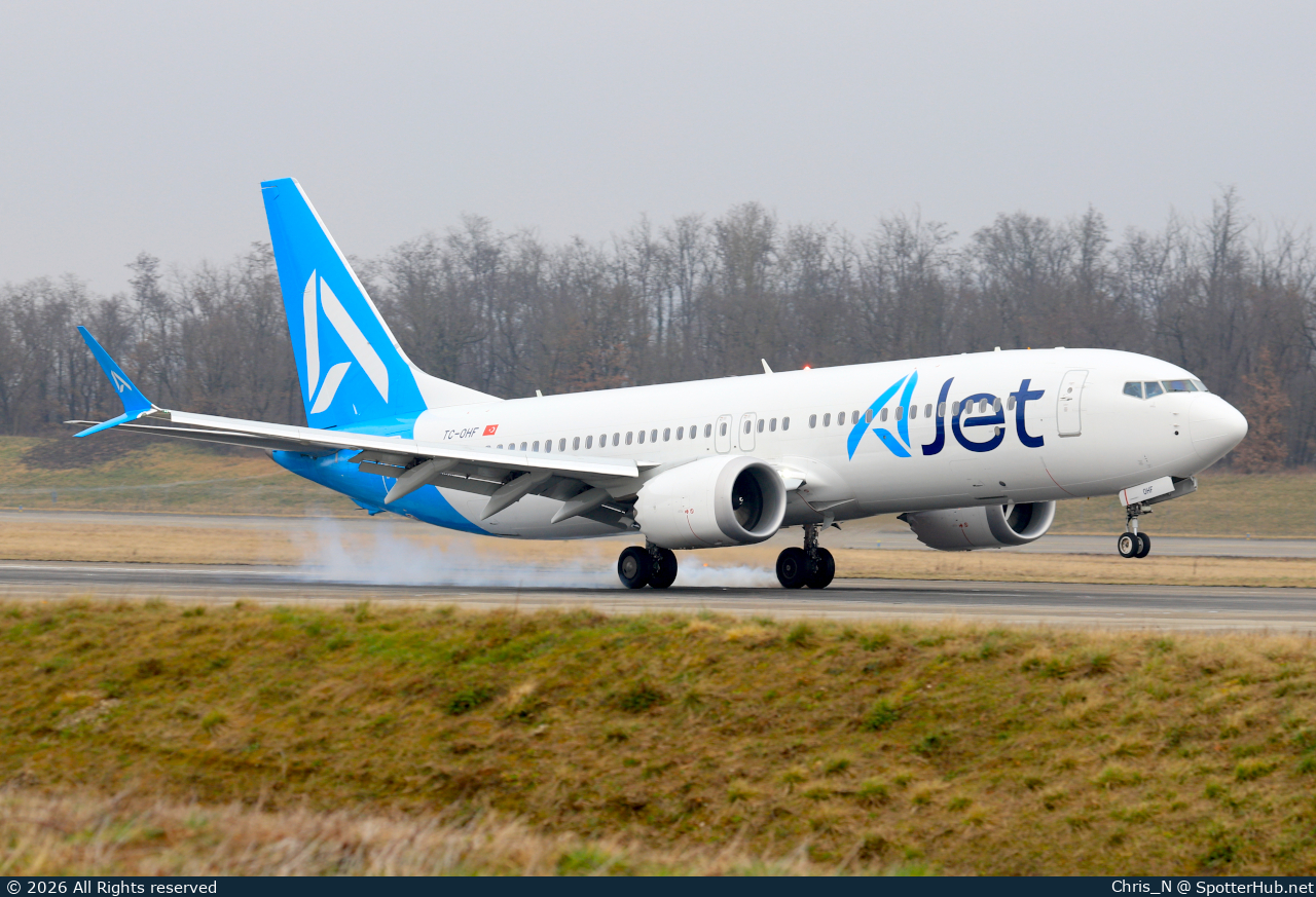 Photo of TC-OHF - Boeing 737 MAX 8 operated by AJet