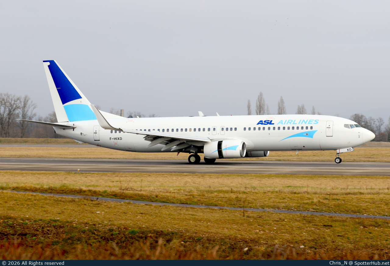 Photo of F-HIXD - Boeing 737-8K5 operated by ASL Airlines France
