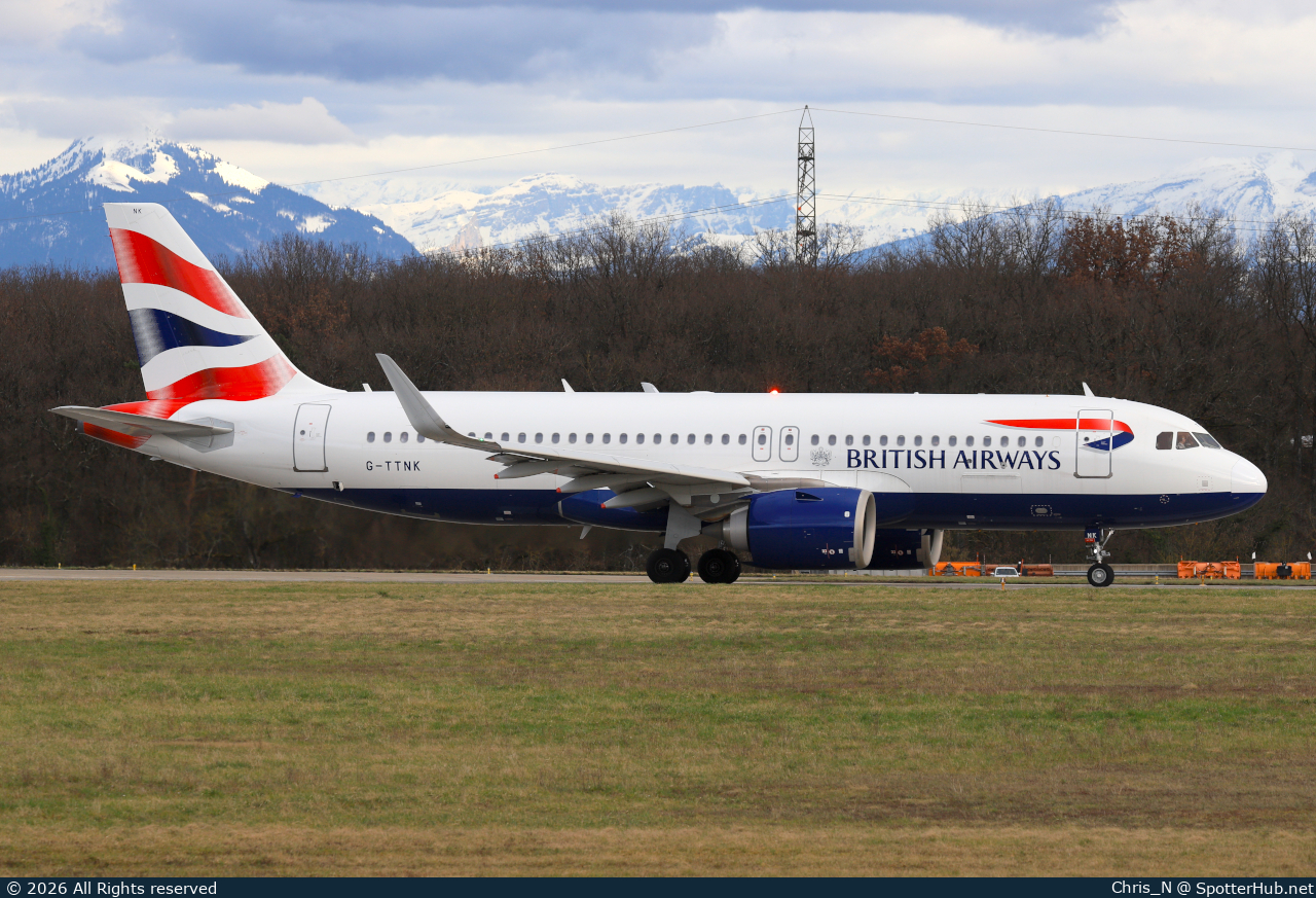 Photo of G-TTNK - Airbus A320-251N operated by British Airways