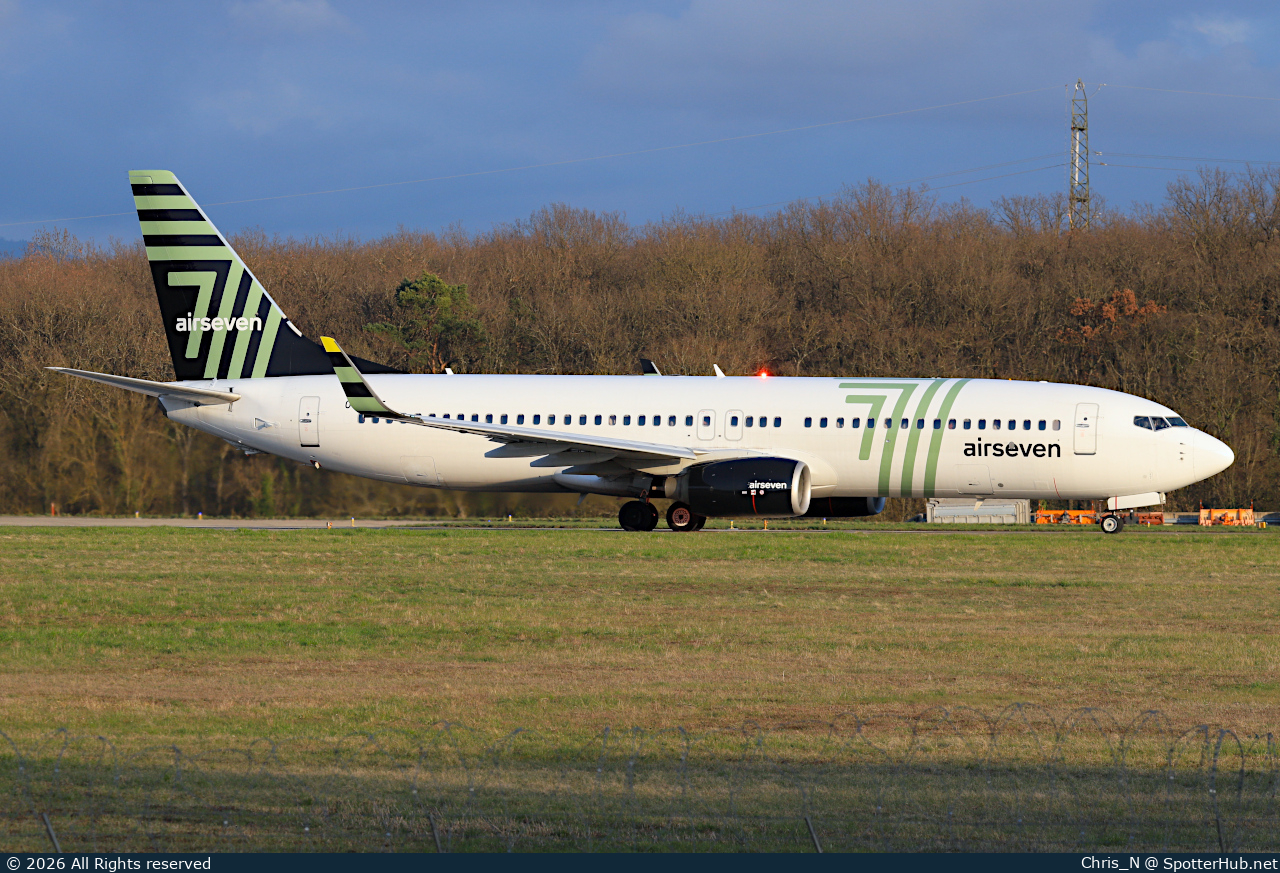 Photo of OY-ASF - Boeing 737-8GJ operated by Airseven (opb Copenhagen Airtaxi)