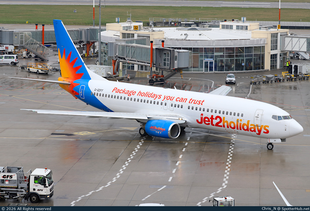 Photo of G-GDFF - Boeing 737-85P operated by Jet2