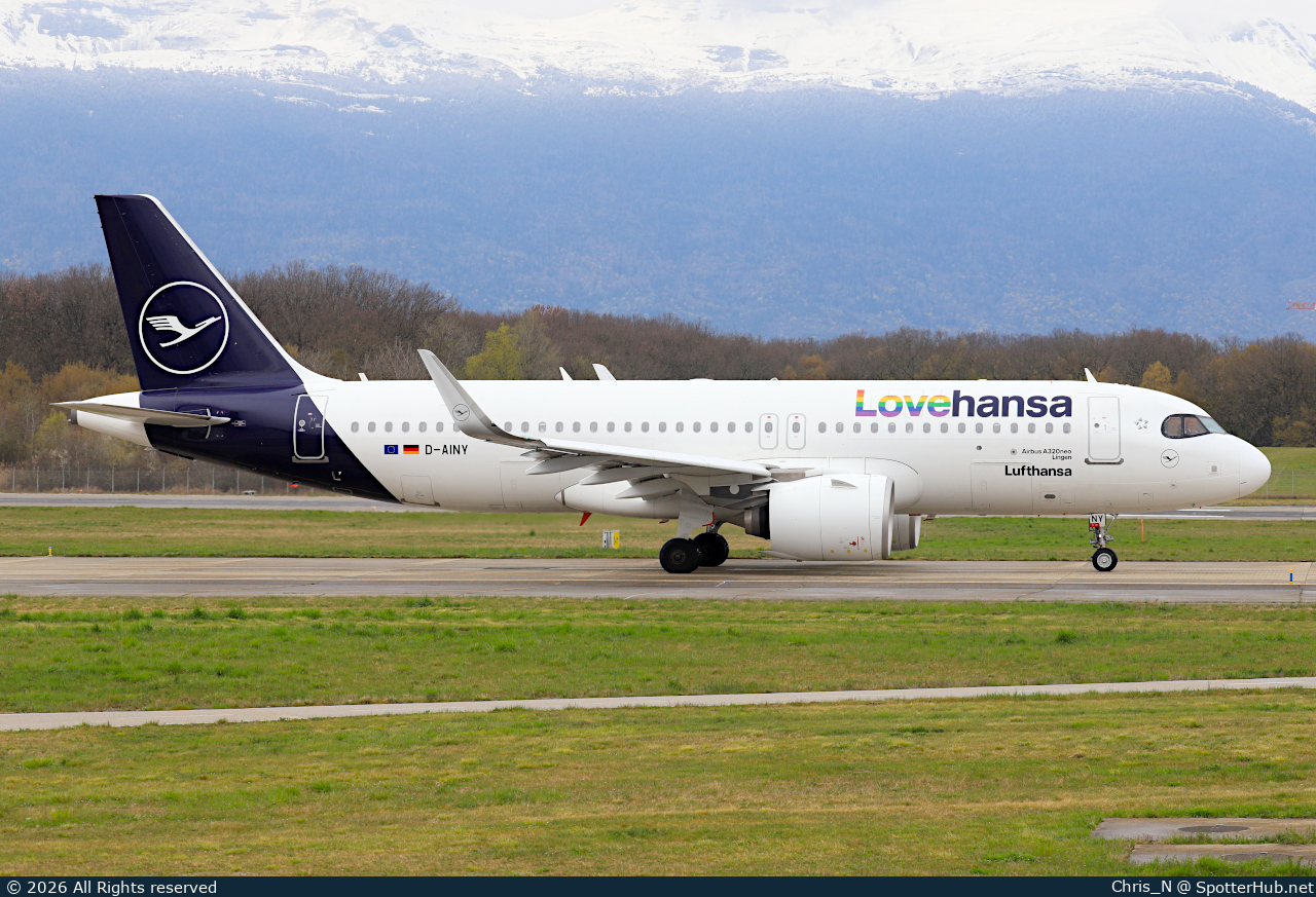 Photo of D-AINY - Airbus A320-271N operated by Lufthansa
