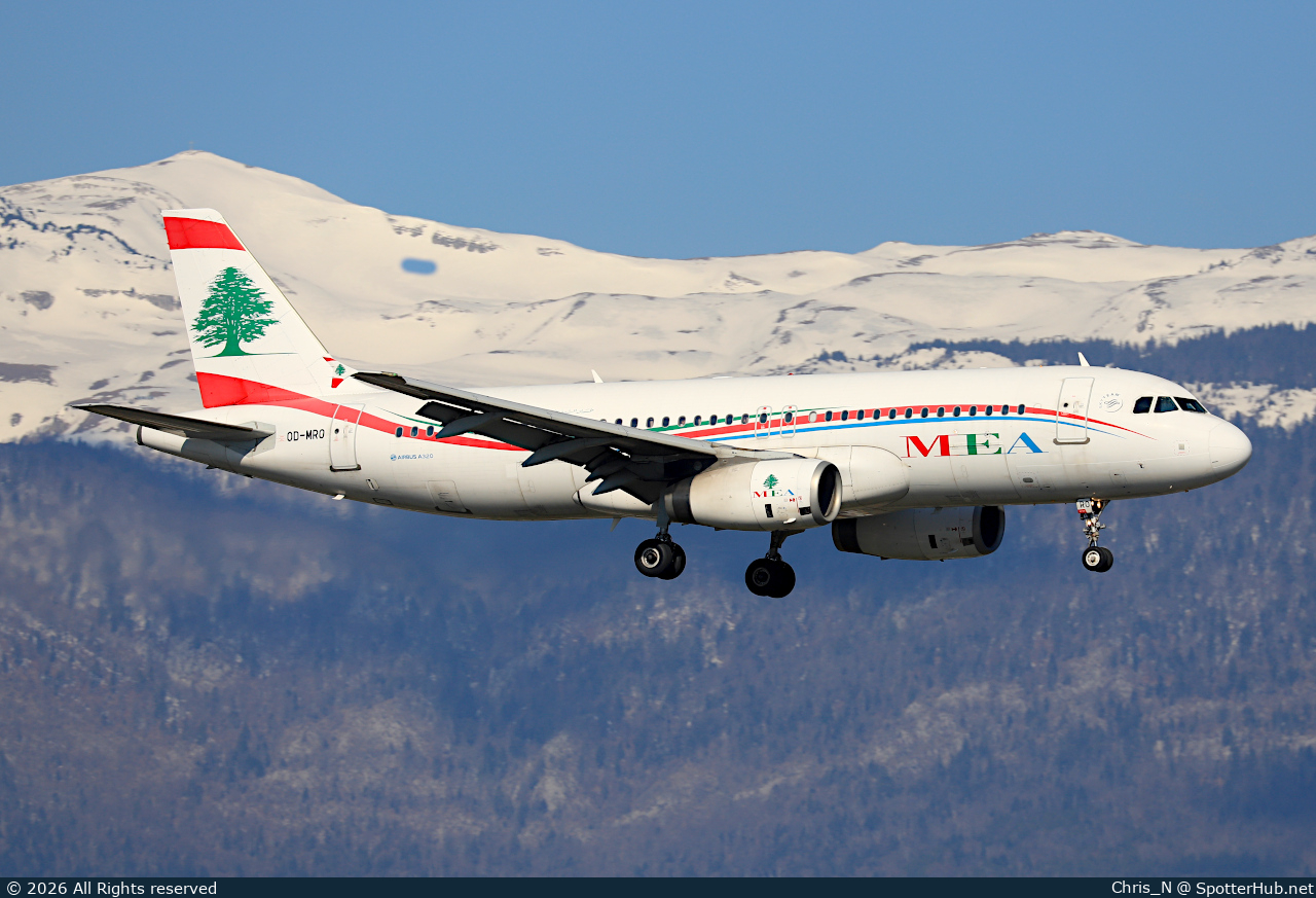 Photo of OD-MRO - Airbus A320-232 operated by MEA Middle East Airlines