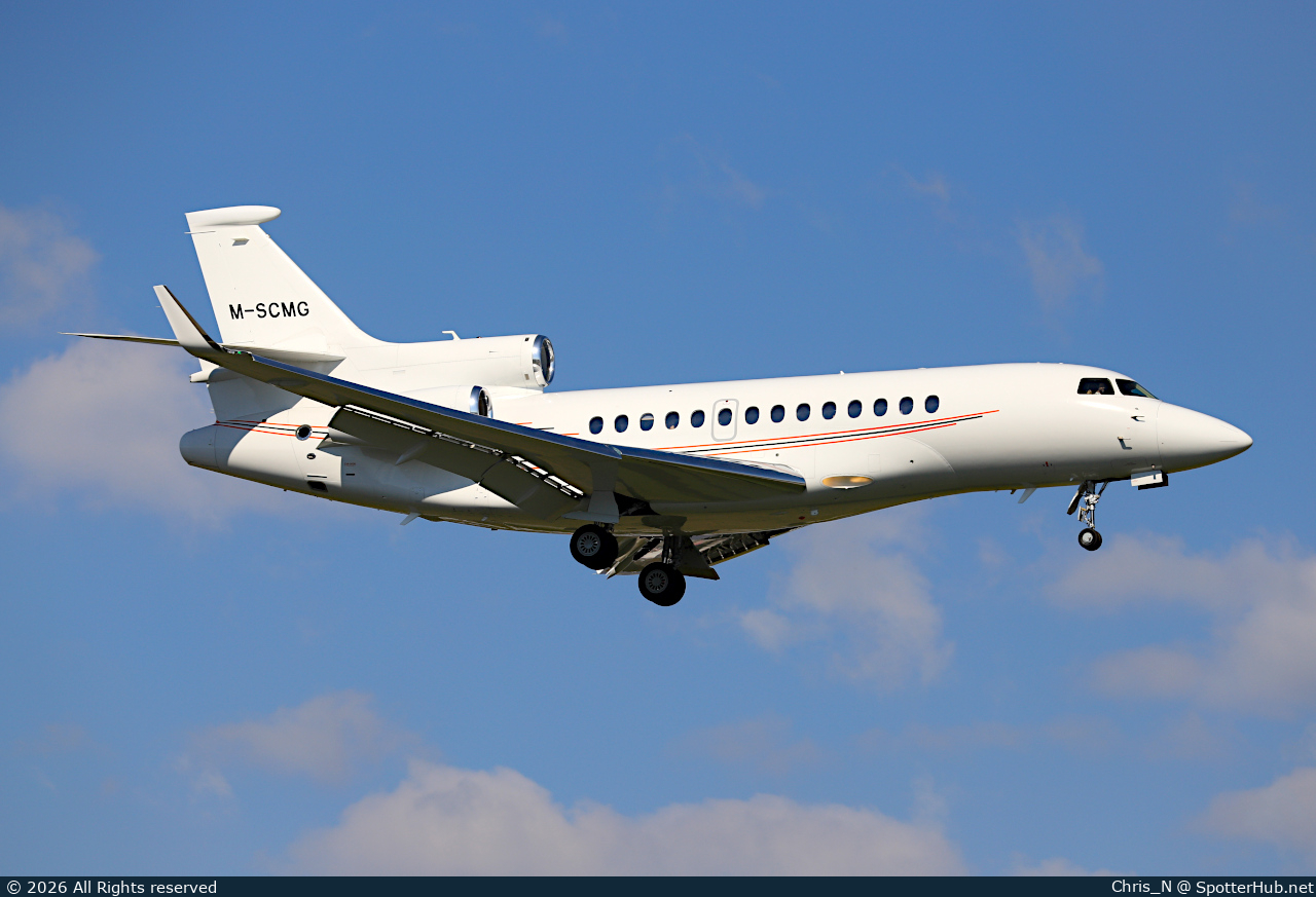 Photo of M-SCMG - Dassault Falcon 7X operated by TAG Aviation UK