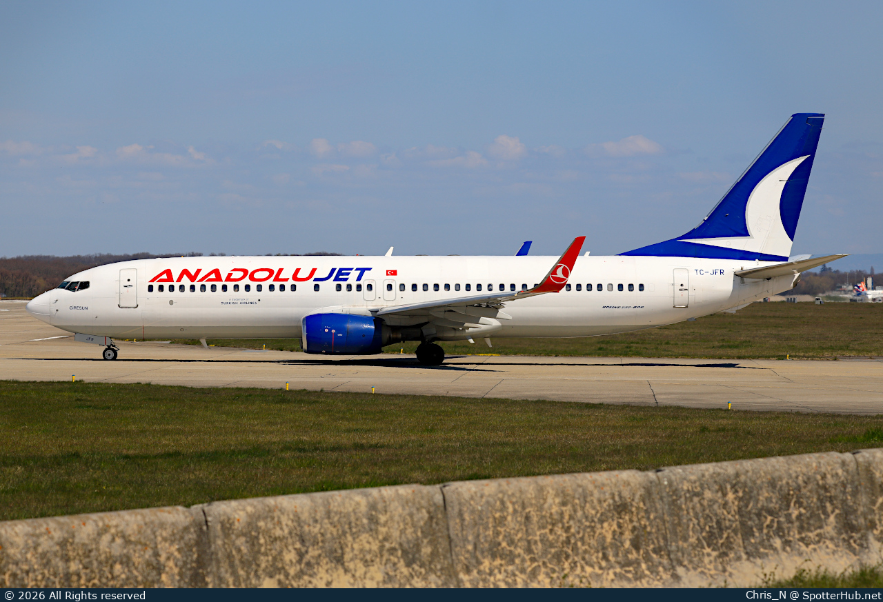Photo of TC-JFR - Boeing 737-8F2 operated by AnadoluJet