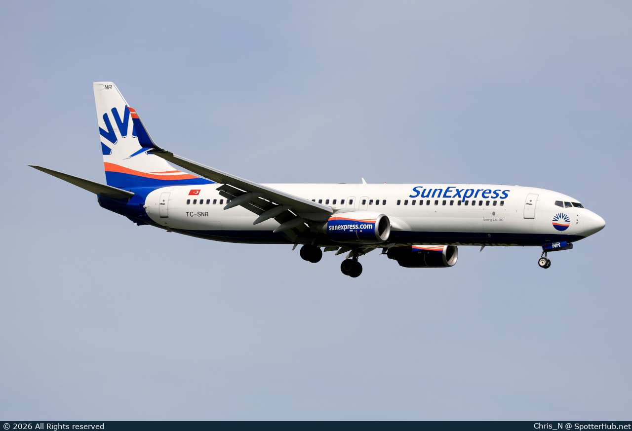 Photo of TC-SNR - Boeing 737-8HC operated by SunExpress