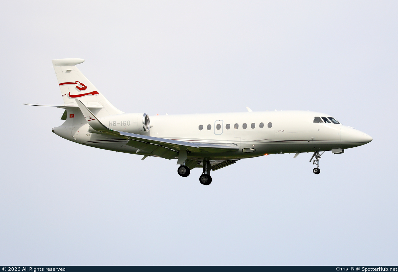 Photo of HB-IGO - Dassault Falcon 2000LX operated by Cat Aviation