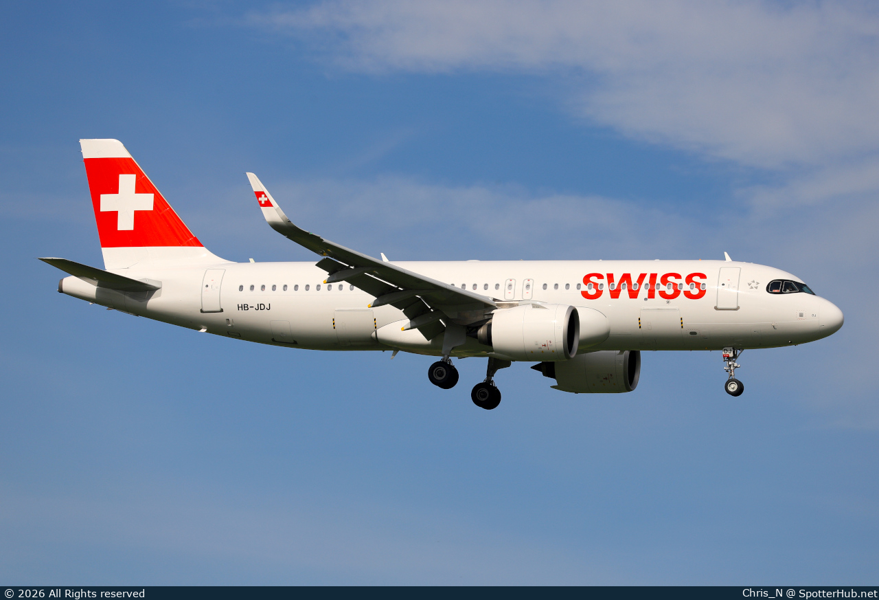 Photo of HB-JDJ - Airbus A320-271N operated by Swiss International Air Lines