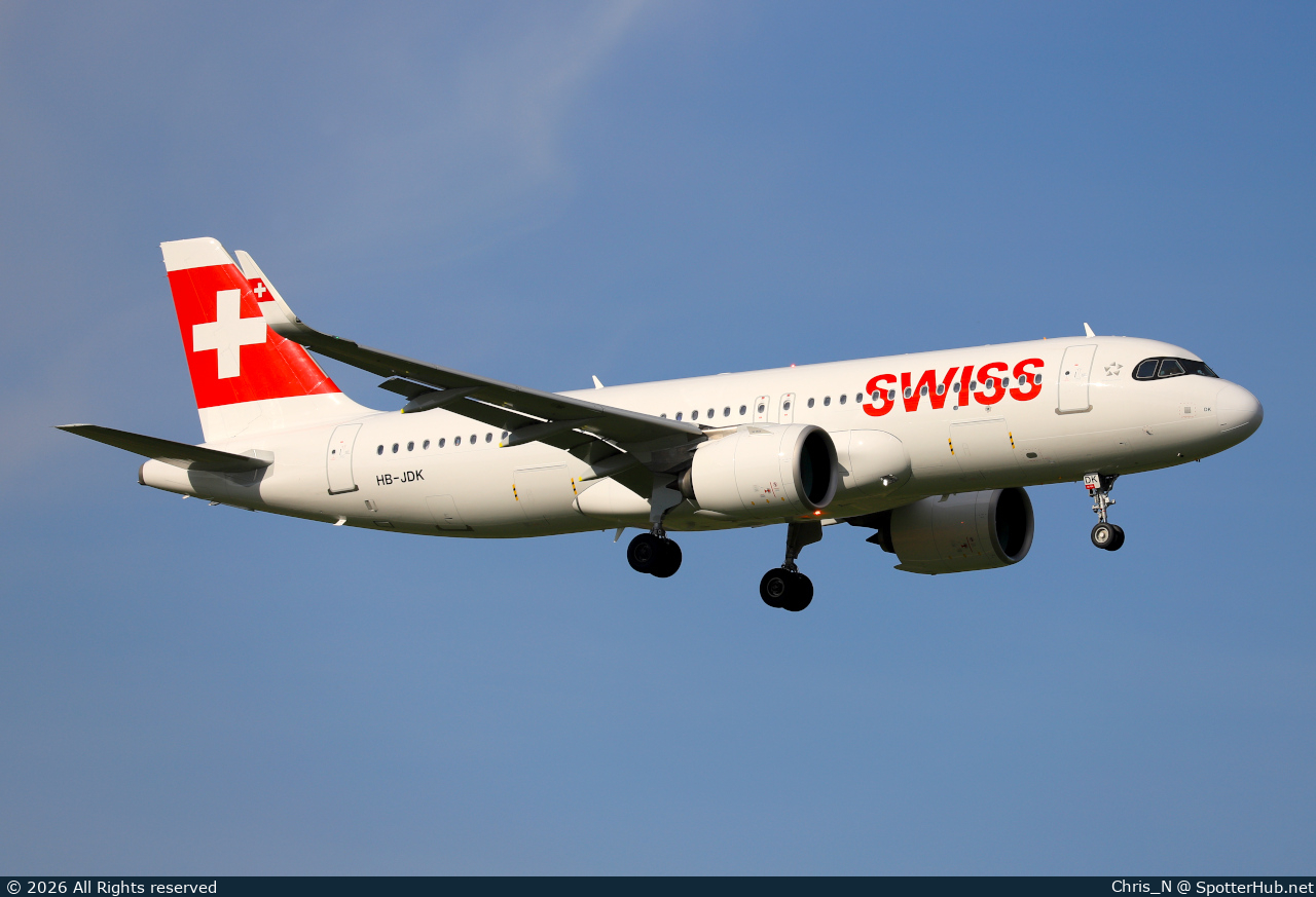 Photo of HB-JDK - Airbus A320-271N operated by Swiss International Air Lines