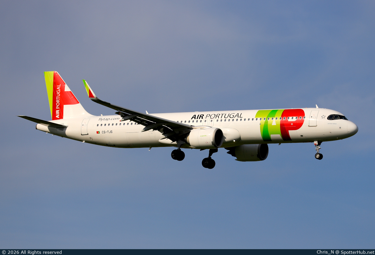 Photo of CS-TJS - Airbus A321-251NX operated by TAP Air Portugal