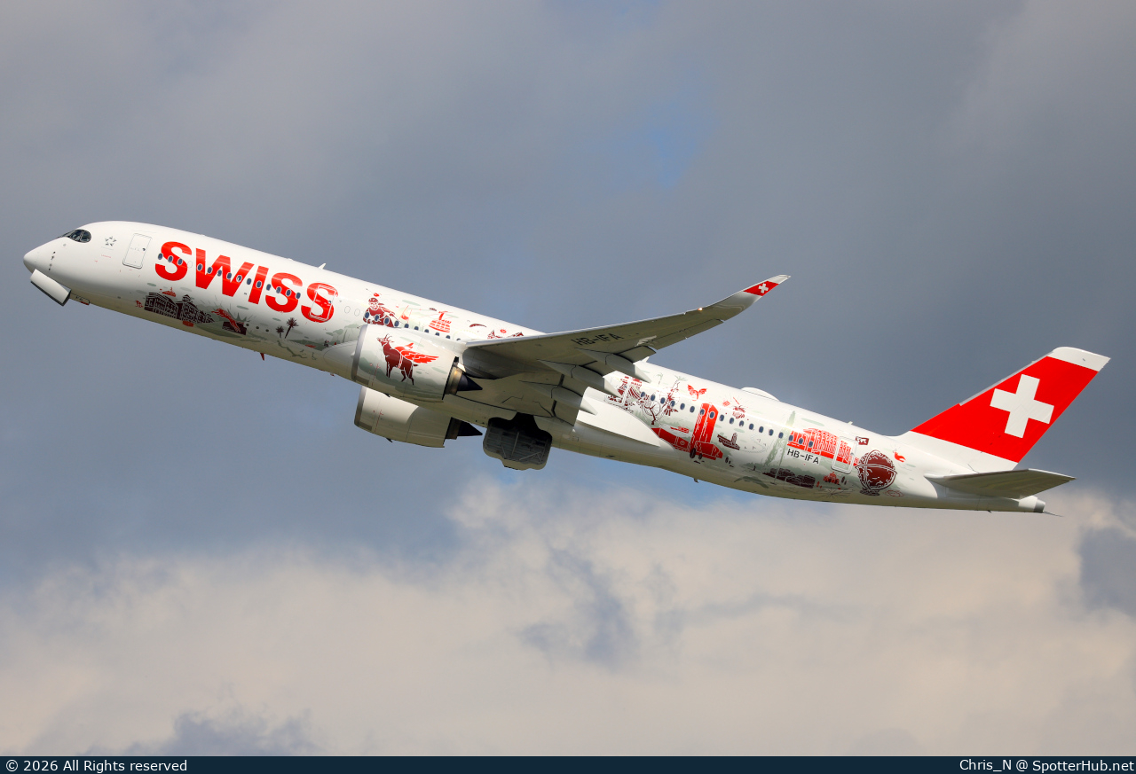 Photo of HB-IFA - Airbus A350-941 operated by Swiss International Air Lines