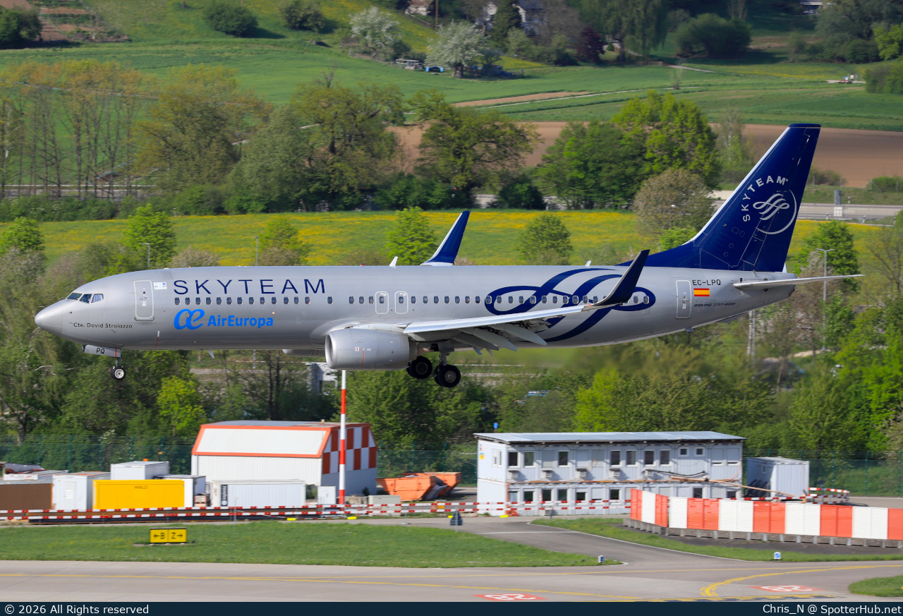 Photo of EC-LPQ - Boeing 737-85P operated by Air Europa