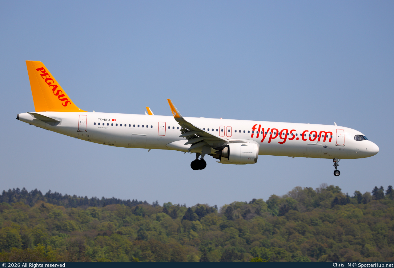 Photo of TC-RFA - Airbus A321-251NX operated by Pegasus Airlines