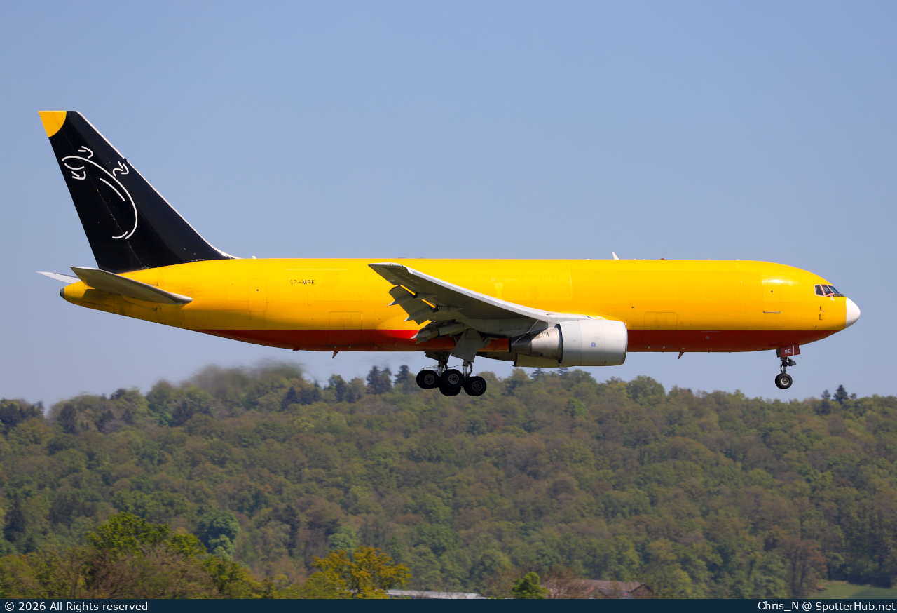 Photo of SP-MRE - Boeing 767-281(BDSF) operated by SkyTaxi