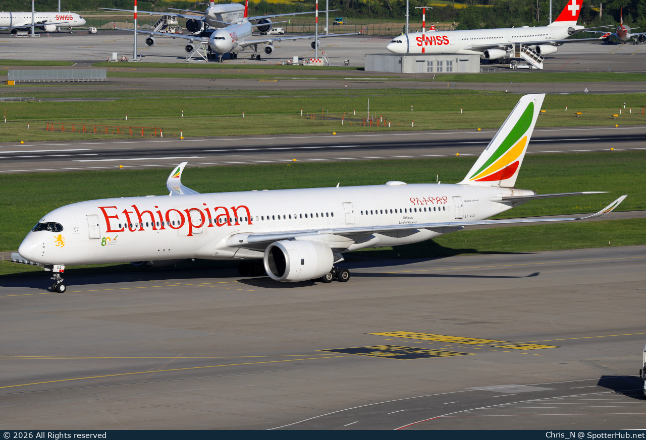 Photo of ET-AUA - Airbus A350-941 operated by Ethiopian Airlines