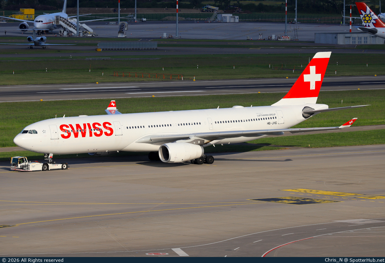 Photo of HB-JHG - Airbus A330-343 operated by Swiss International Air Lines