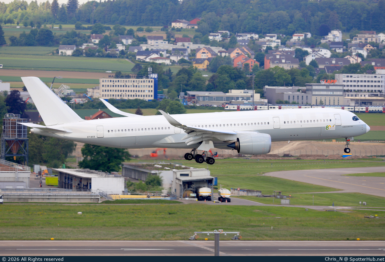 Photo of ET-BCE - Airbus A350-941 operated by Ethiopian Airlines